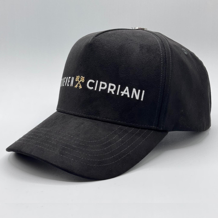 E11EVEN x CIPRIANI Black & Black Full Suede Trucker Hat