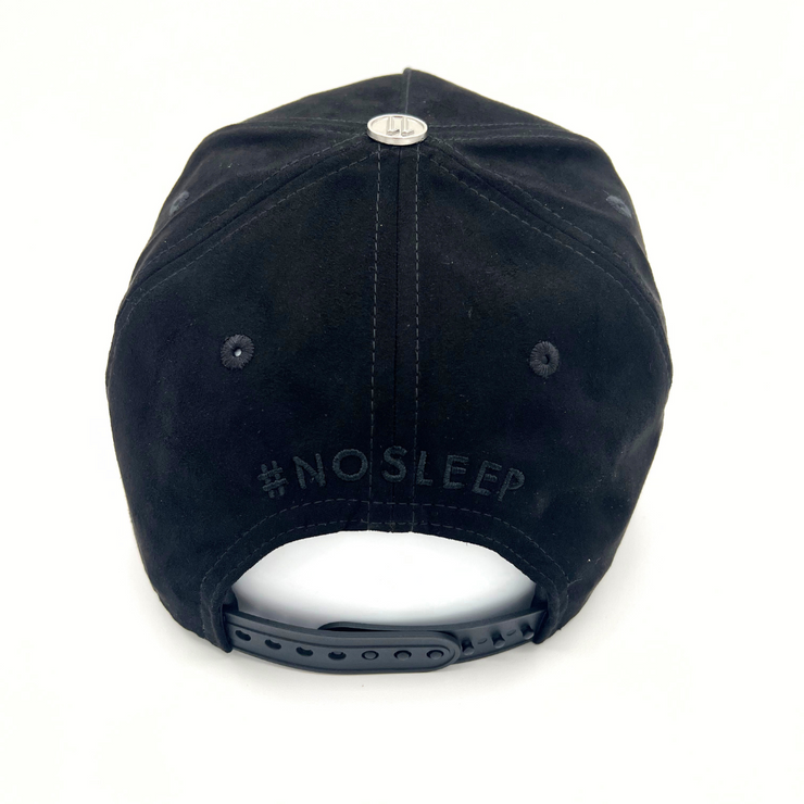 Black & Black Full Suede Trucker Hat