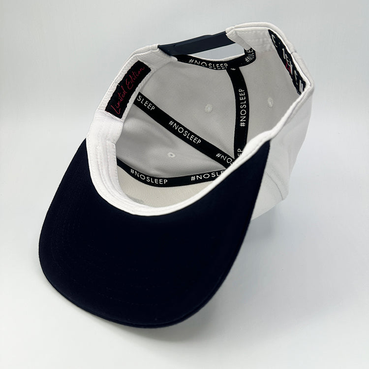 White & Navy Snapback Cap 1021 – E11EVEN LIFE